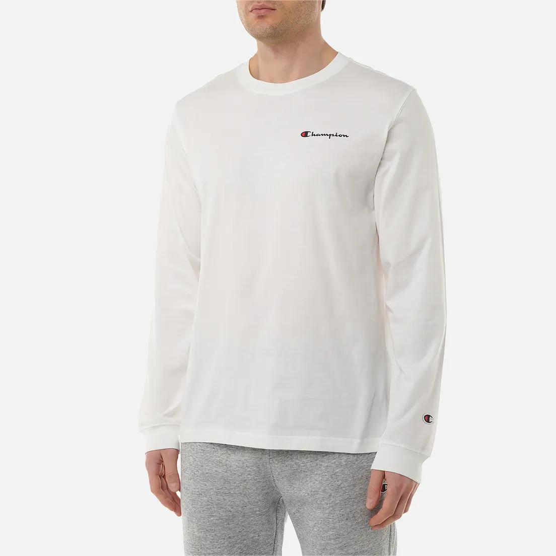 Champion Мужской лонгслив Small Logo Crew Neck