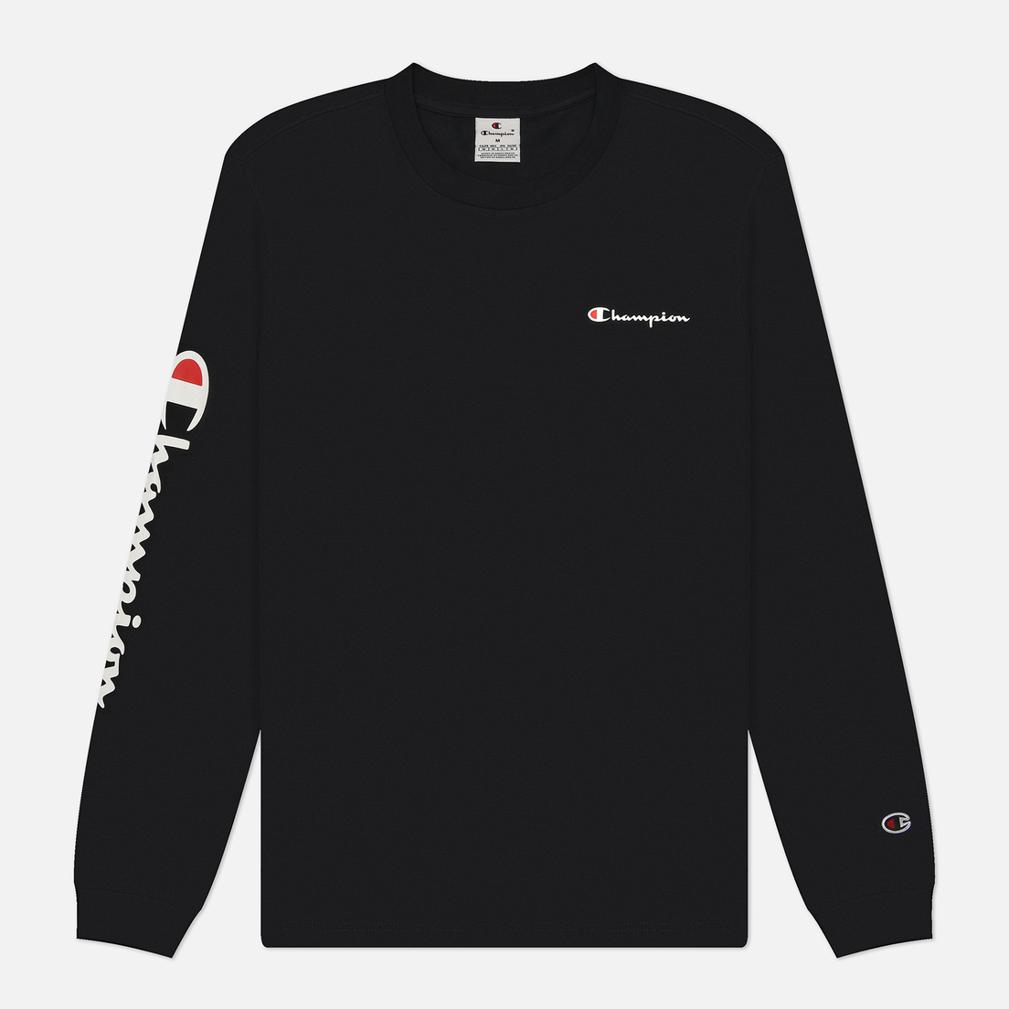 Champion Мужской лонгслив Big Logo Sleeve Crew Neck