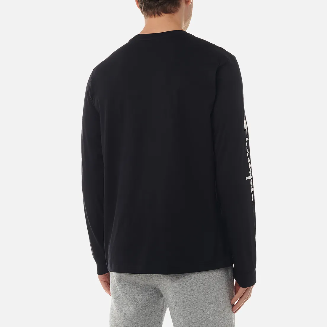 Champion Мужской лонгслив Big Logo Sleeve Crew Neck