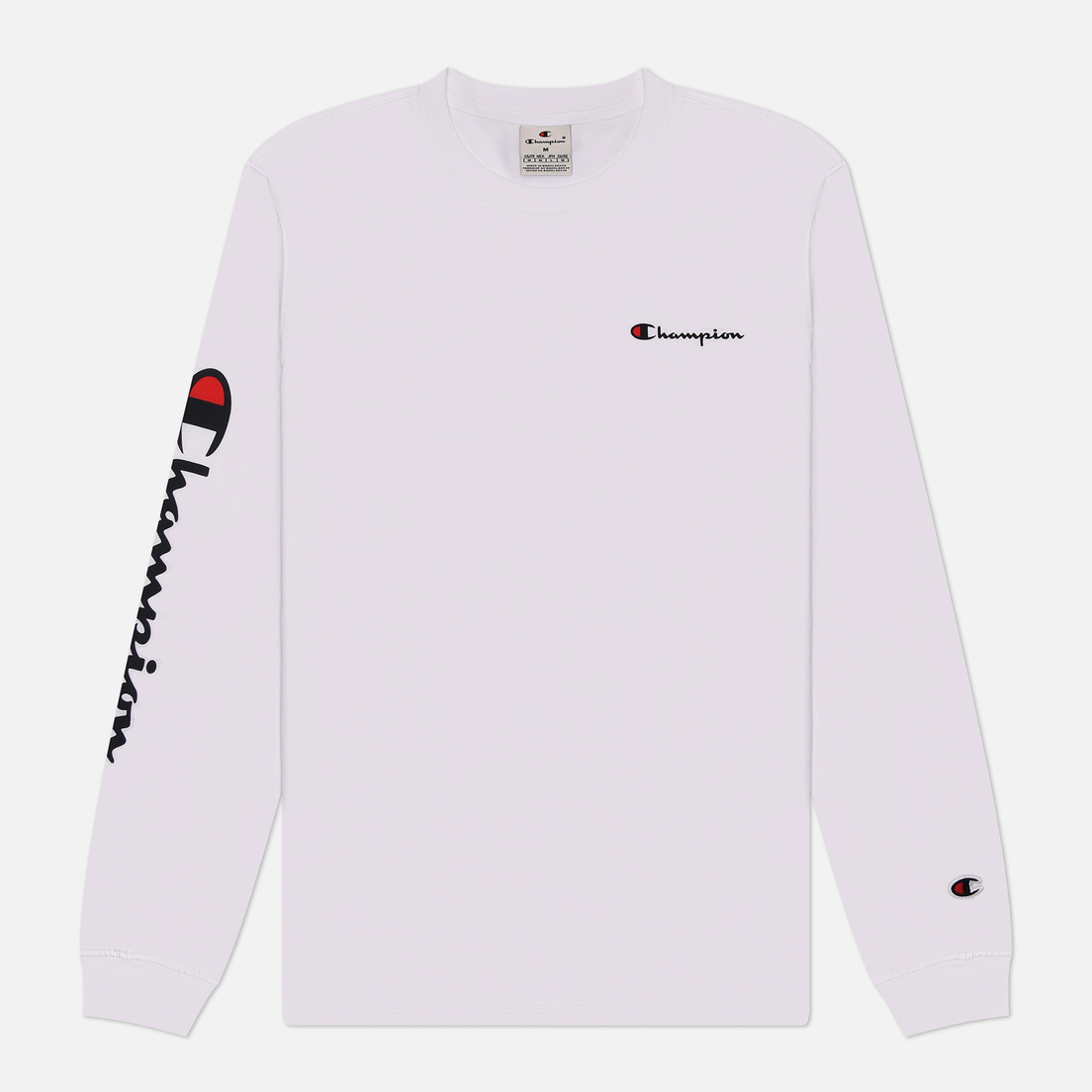 Champion Мужской лонгслив Big Logo Sleeve Crew Neck