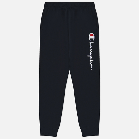 Мужские брюки Champion Big Logo Fleece Joggers, цвет синий, размер XXL