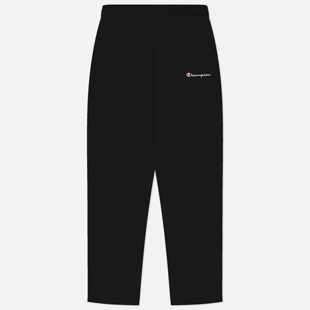 Мужские брюки Champion Small Logo Straight Leg Fleece Joggers, цвет чёрный, размер S