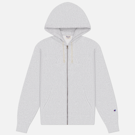 Мужская толстовка Champion Reverse Weave Pinnacle Fleece Zip Up Hoodie, цвет серый, размер M