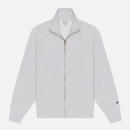 Мужская толстовка Champion Reverse Weave Pinnacle Full Zip Relax Fit, цвет серый, размер S