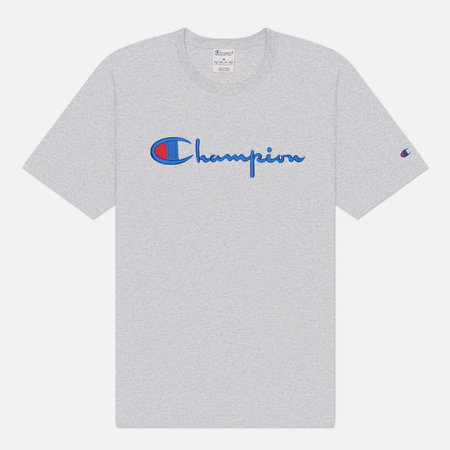 Мужская футболка Champion Reverse Weave Pinnacle Crewneck Relax Fit, цвет серый, размер L
