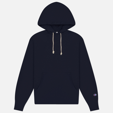 Мужская толстовка Champion Reverse Weave Pinnacle Lightweight Fleece Hoodie Relax Fit, цвет синий, размер M