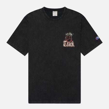 Мужская футболка Champion Reverse Weave Pinnacle Heavyweight Cotton Graphic 3, цвет чёрный, размер M