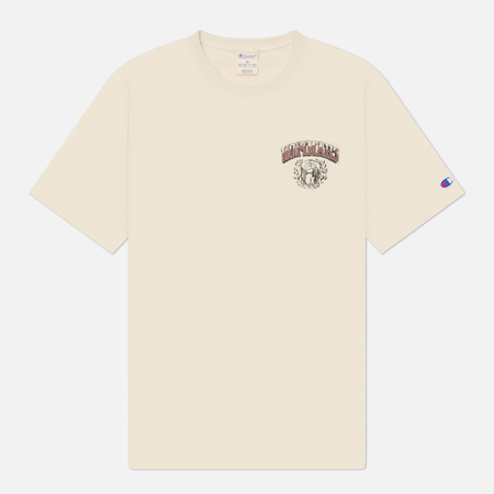 Мужская футболка Champion Reverse Weave Pinnacle Heavyweight Cotton Graphic 2, цвет бежевый, размер L