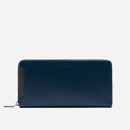 Кошелек Master-piece Notch Leather Round Zipper, цвет синий