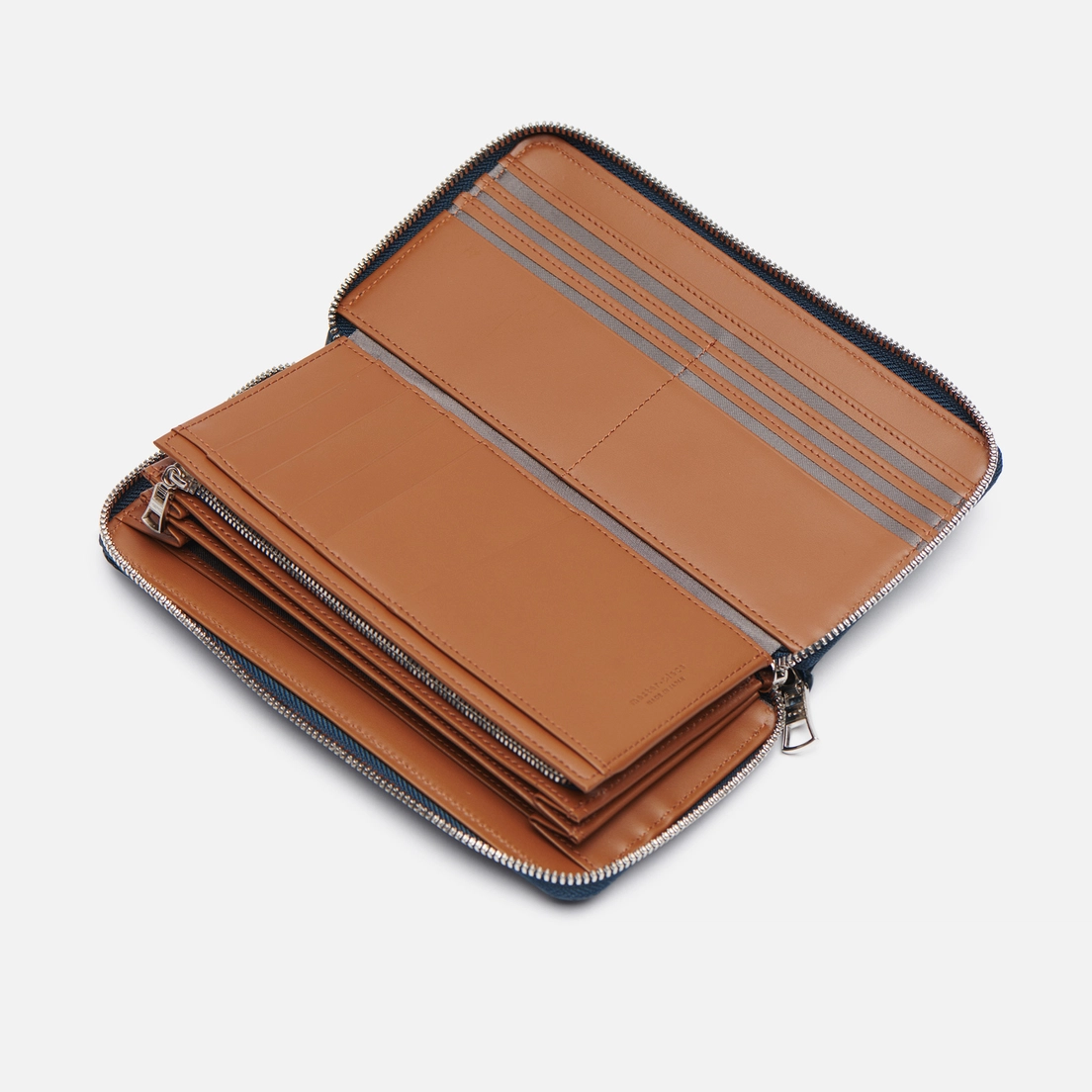 Master-piece Кошелек Notch Leather Round Zipper