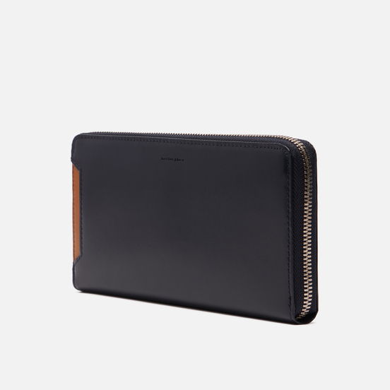 Кошелек Master-piece Notch Leather Round Zipper Navy
