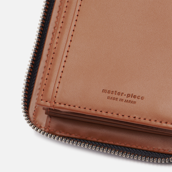 Кошелек Master-piece Notch Leather Round Zipper Navy