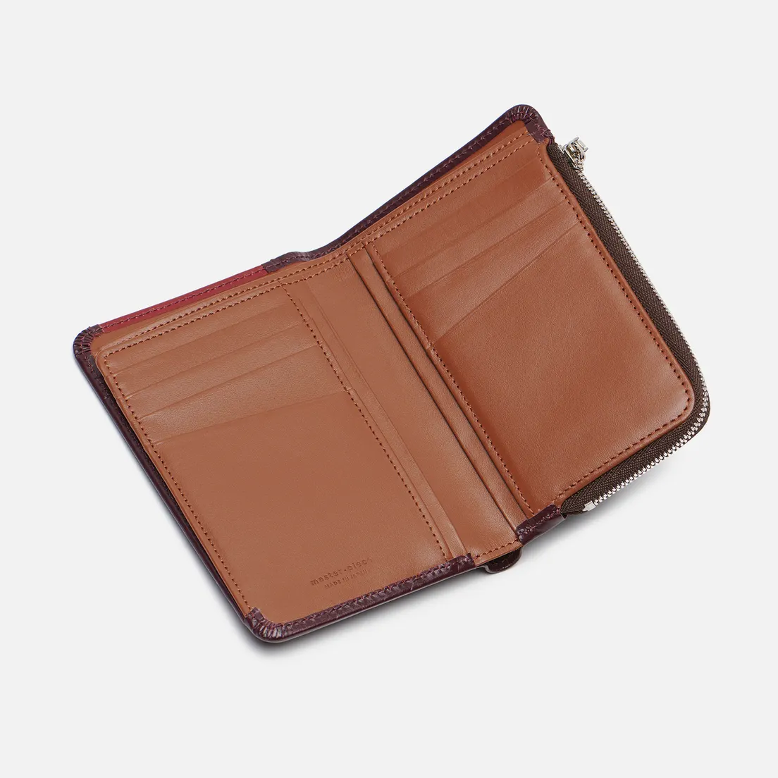 Master-piece Кошелек Notch Leather Middle Fastener