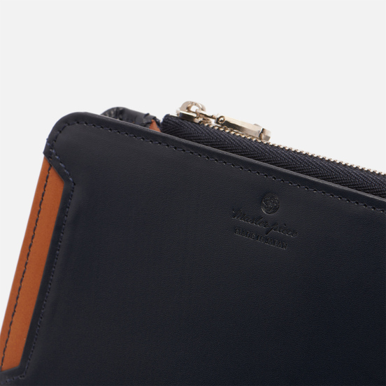 Кошелек Master-piece Notch Leather Middle Fastener Navy