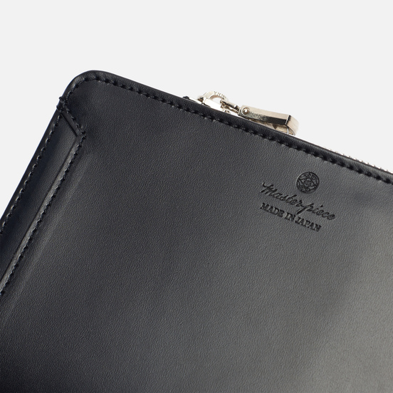 Кошелек Master-piece Notch Leather Middle Fastener Black