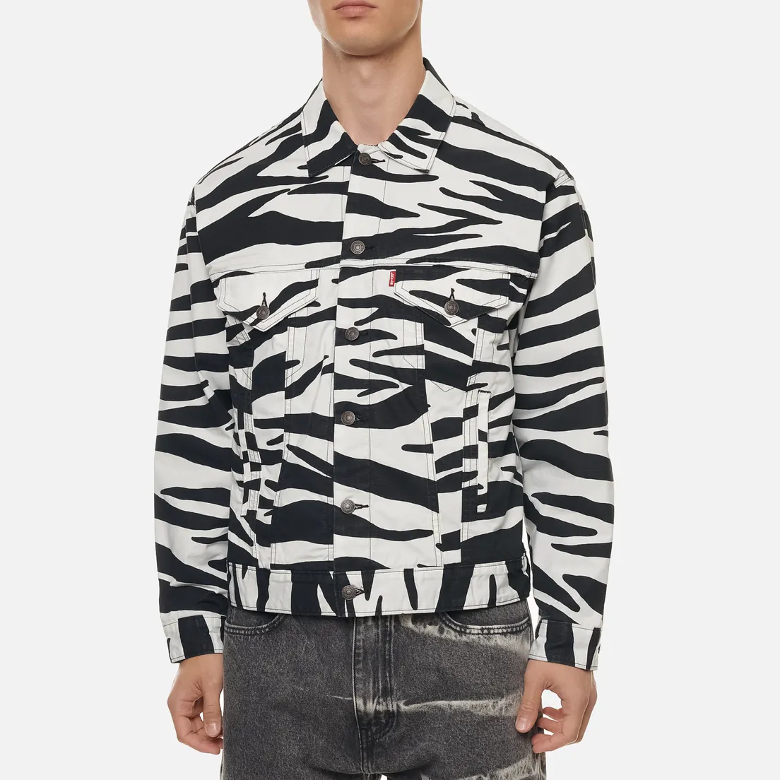 Levi's Skateboarding Мужская джинсовая куртка Reversible Ripstop SE