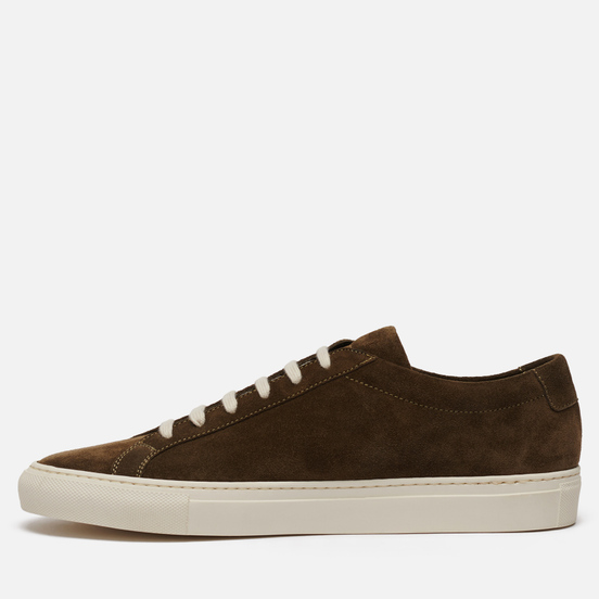 Мужские кеды Common Projects Achilles Low Suede Glassa Sole Olive