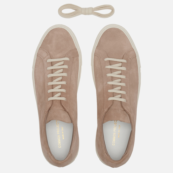 Мужские кеды Common Projects Achilles Low Suede Glassa Sole Blush