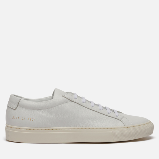 Мужские кеды Common Projects Achilles Pebbled White