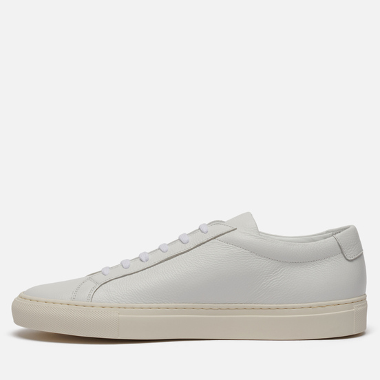 Мужские кеды Common Projects Achilles Pebbled White