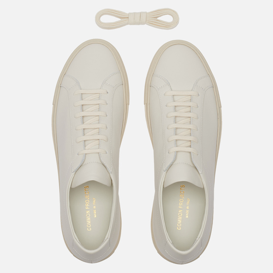 Мужские кеды Common Projects Achilles Contrast Saffiano Sole Off White