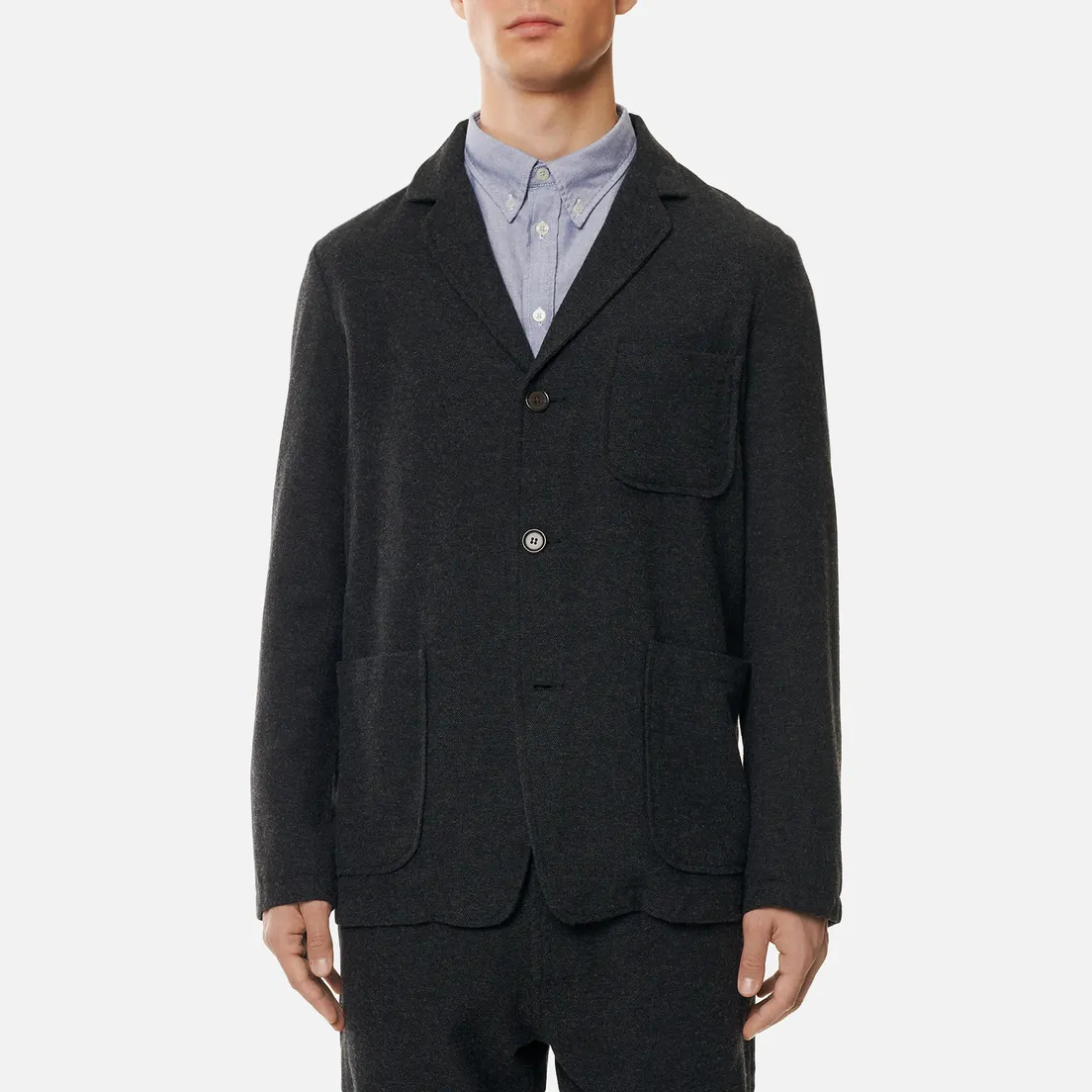 Universal Works Мужской пиджак Three Button Wool Marl II