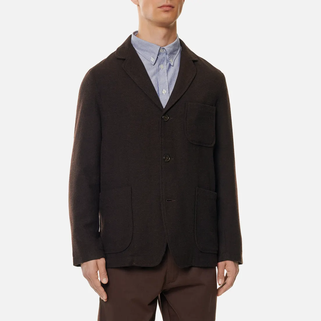 Universal Works Мужской пиджак Three Button Wool Marl II