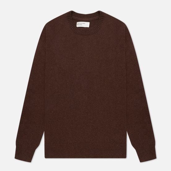 Мужской свитер Universal Works Loose Crew Neck Recycled Wool Chocolate