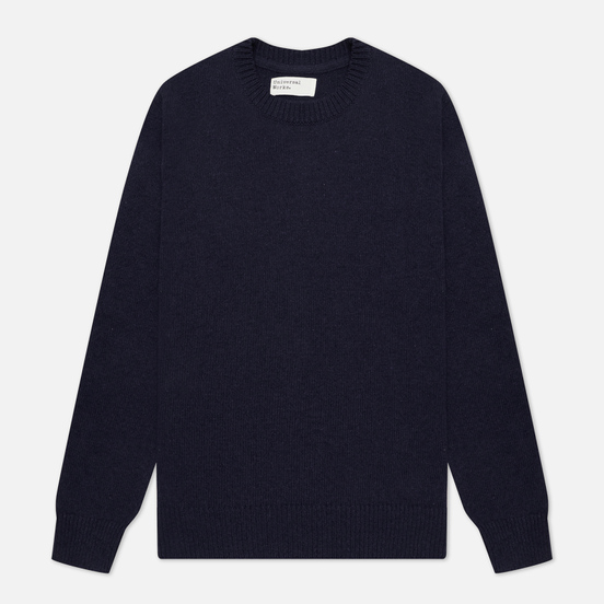 Мужской свитер Universal Works Loose Crew Neck Recycled Wool Navy