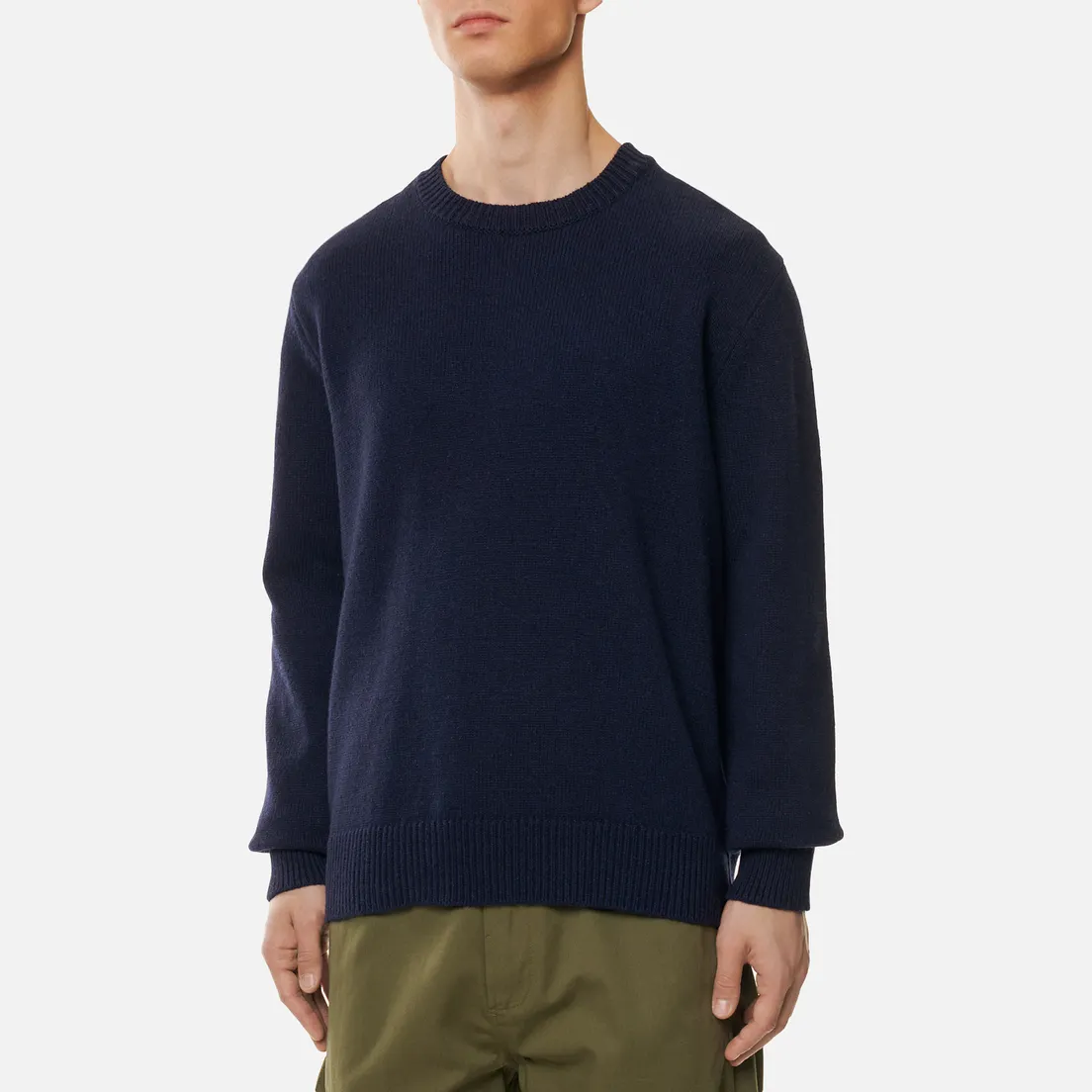 Universal Works Мужской свитер Loose Crew Neck Recycled Wool