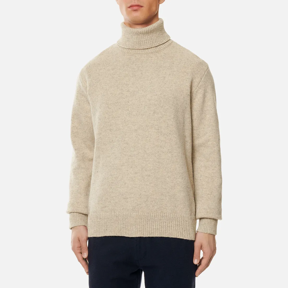 Universal Works Мужской свитер Roll Neck Recycled Wool