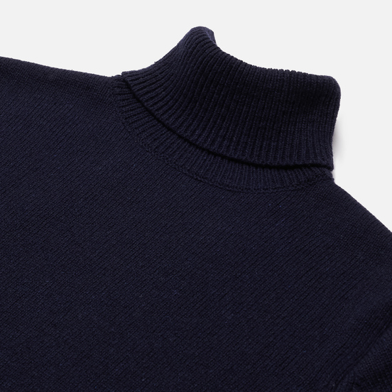 Мужской свитер Universal Works Roll Neck Recycled Wool Navy