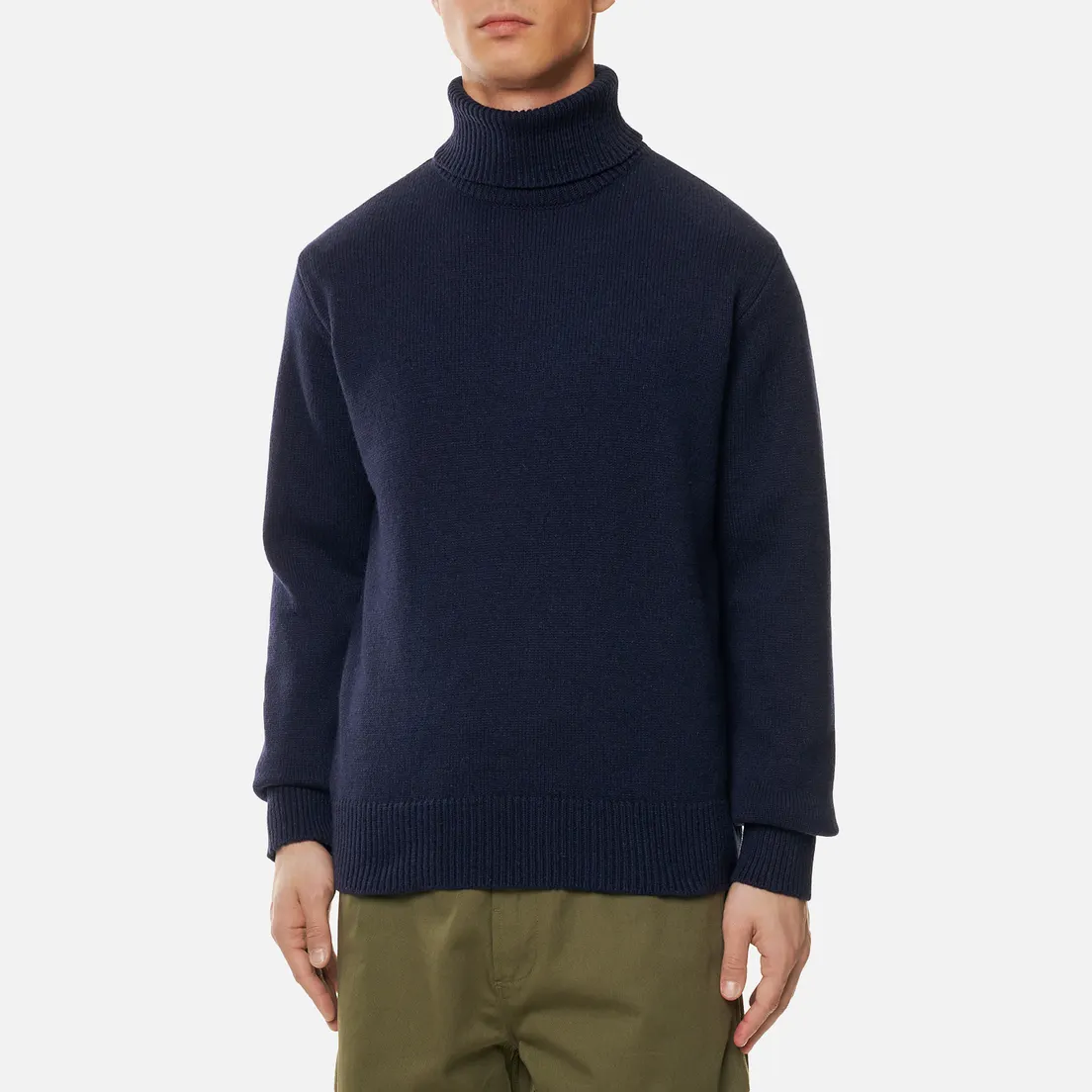 Universal Works Мужской свитер Roll Neck Recycled Wool