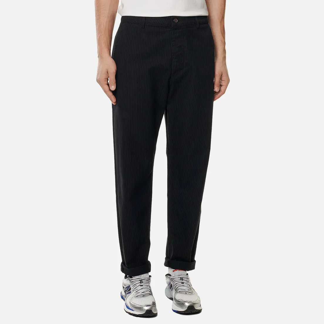 Universal Works Мужские брюки Military Chino Cotton/Nylon Pinstripe