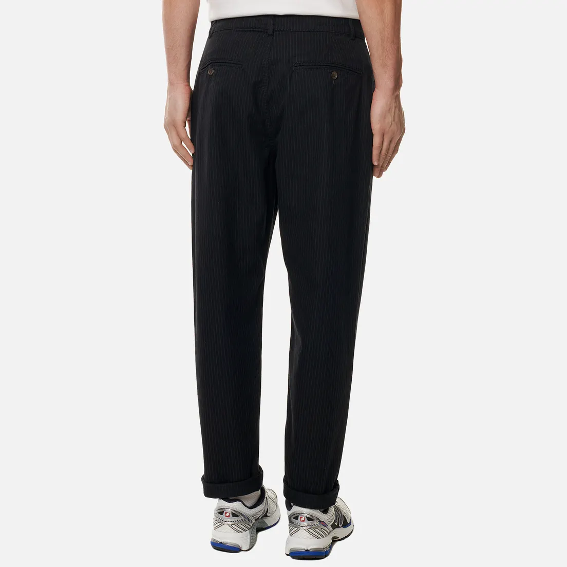 Universal Works Мужские брюки Military Chino Cotton/Nylon Pinstripe