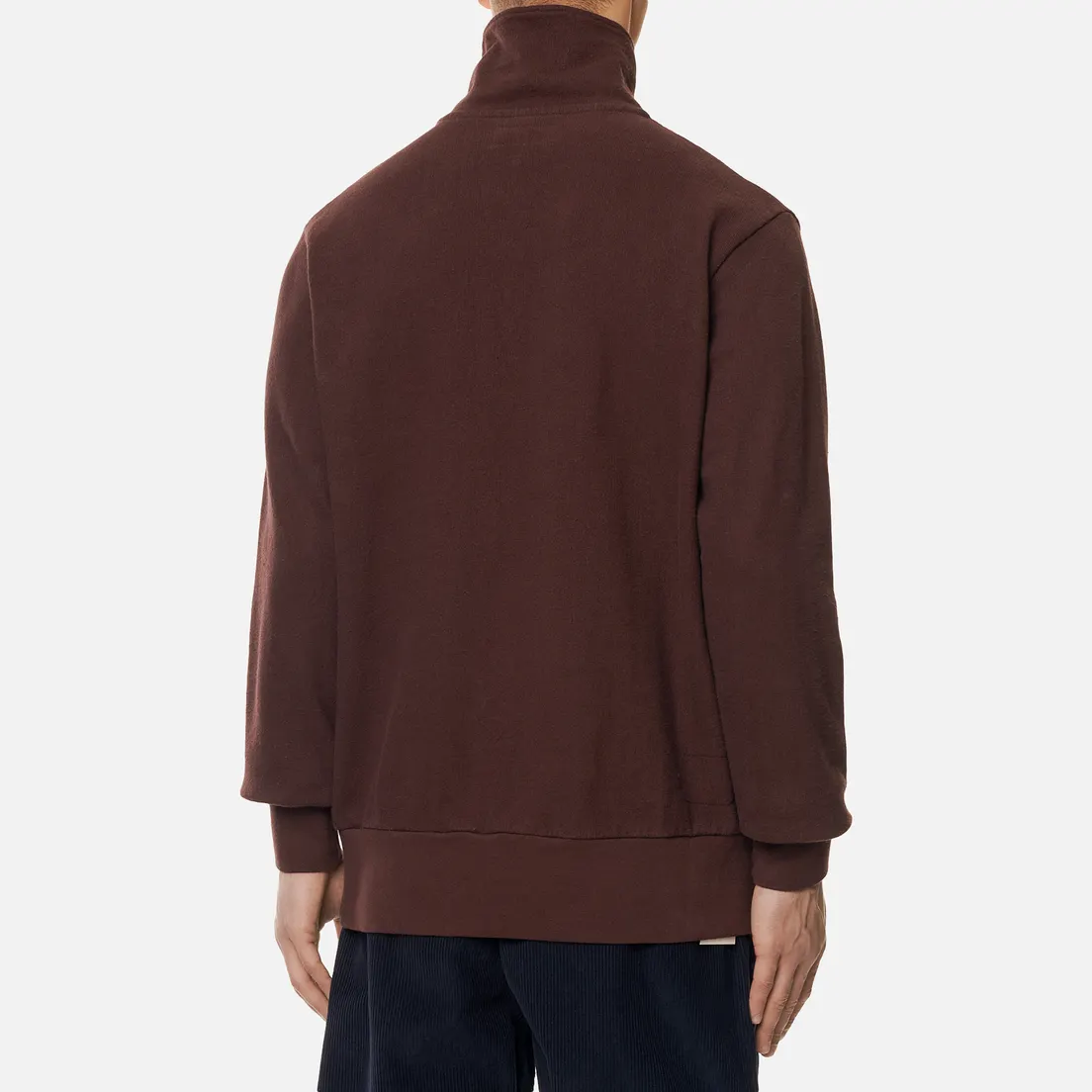 Universal Works Мужская толстовка Half Zip Dry Handle Loopback