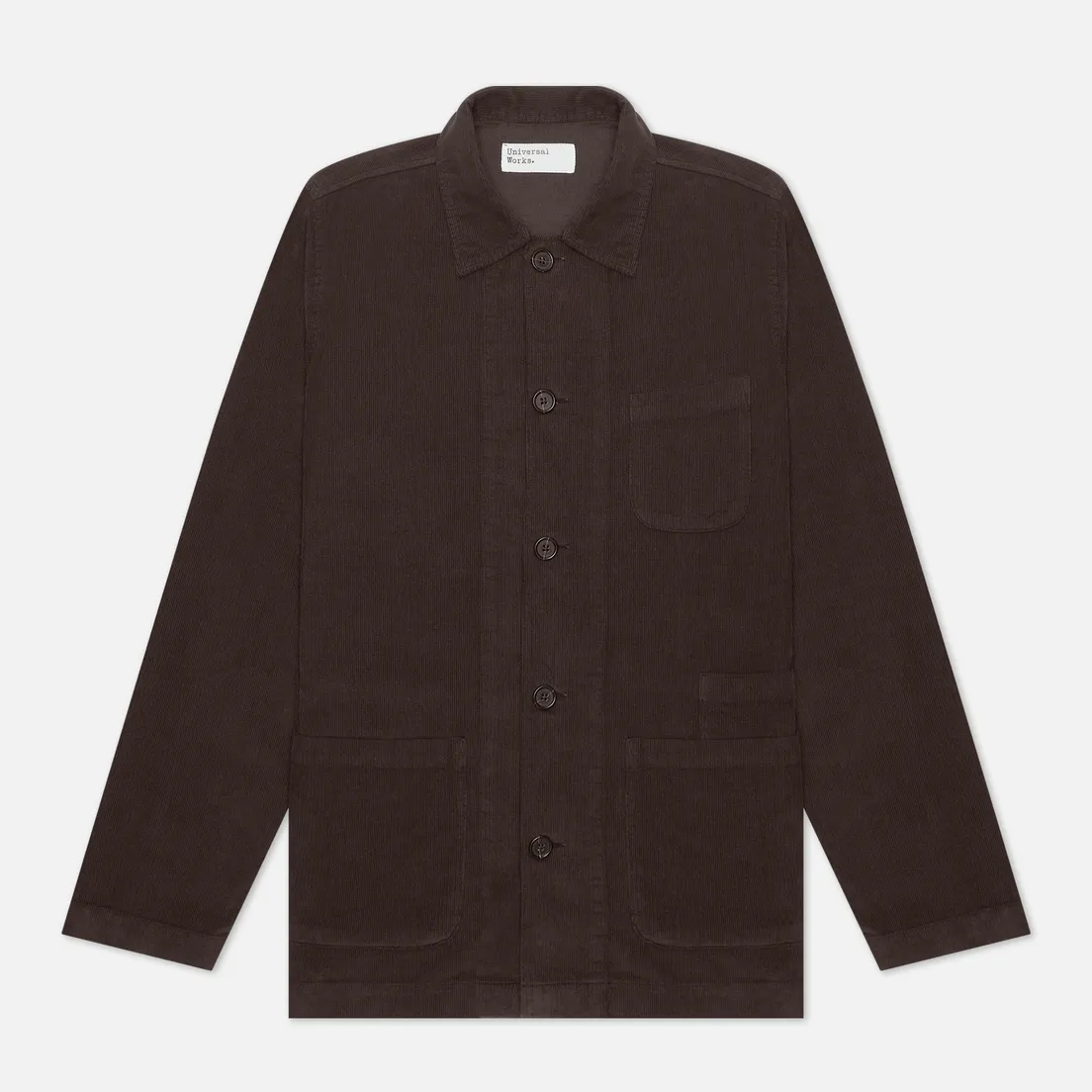 Universal Works Мужская рубашка Bakers Overshirt Fine Cord