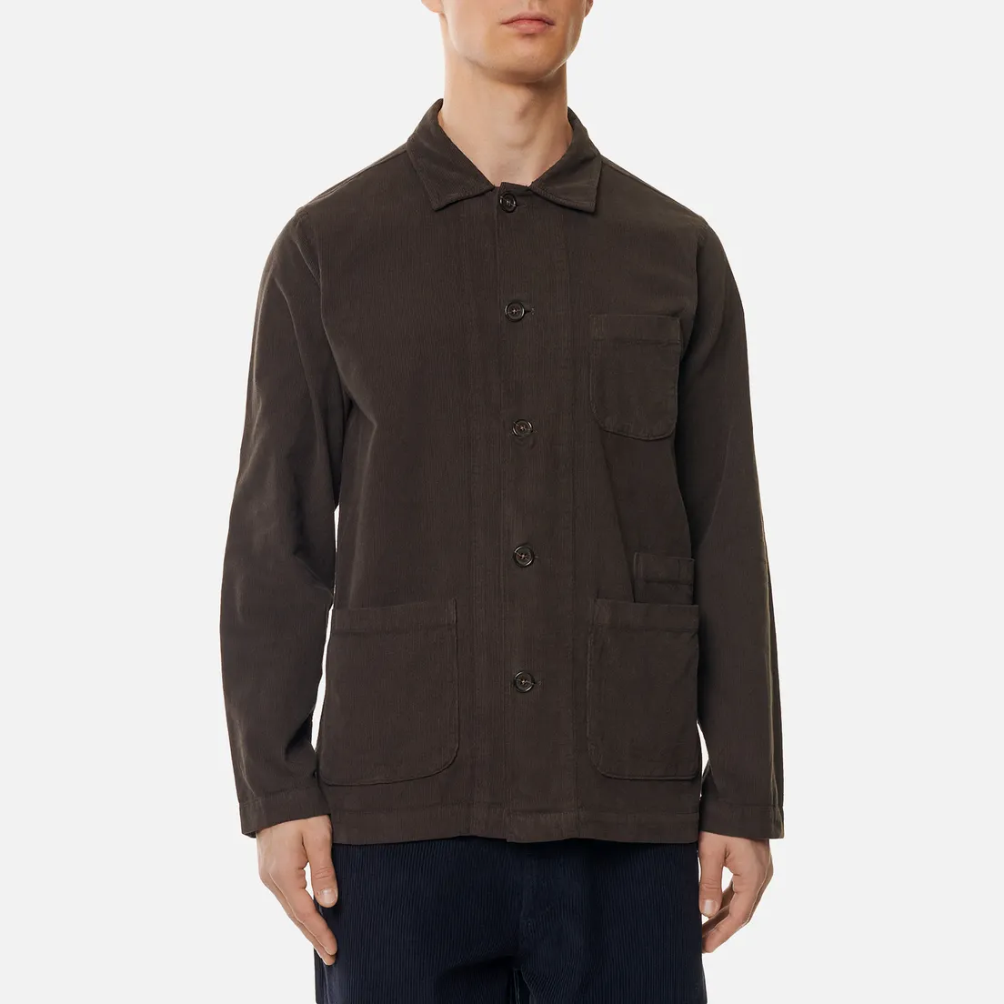 Universal Works Мужская рубашка Bakers Overshirt Fine Cord