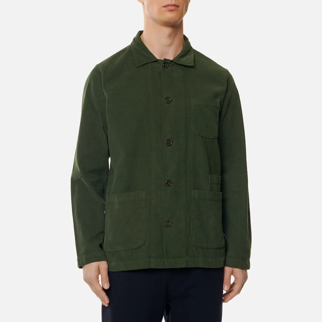 Universal Works Мужская рубашка Bakers Overshirt Fine Cord