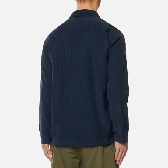 Мужская рубашка Universal Works Bakers Overshirt Fine Cord Navy