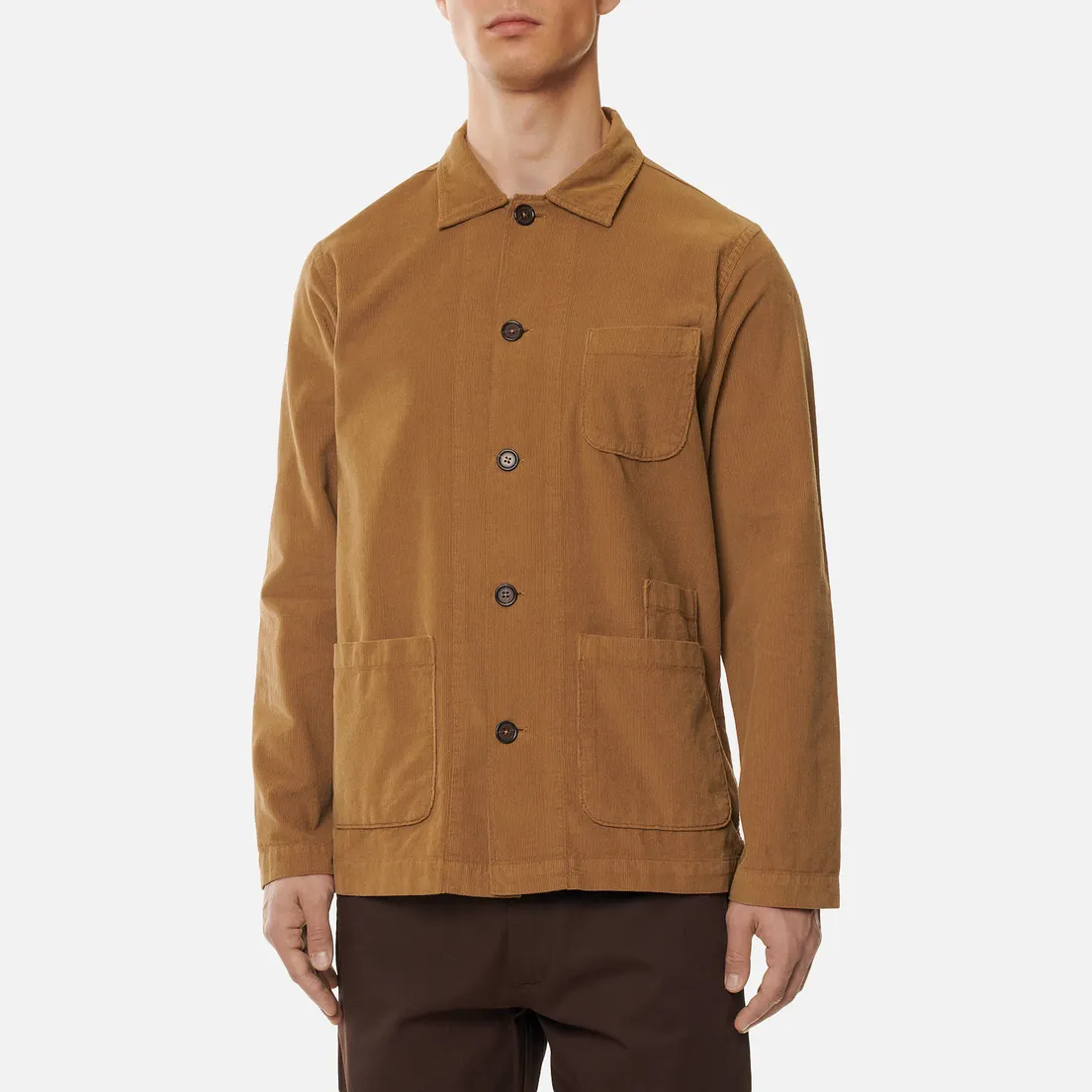 Universal Works Мужская рубашка Bakers Overshirt Fine Cord