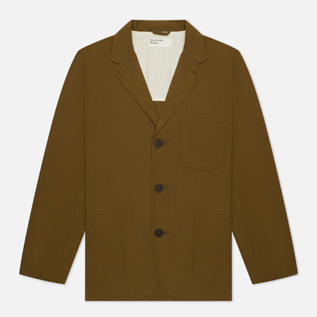 Мужской пиджак Universal Works Three Button Ripstop Cotton, цвет оливковый, размер XL