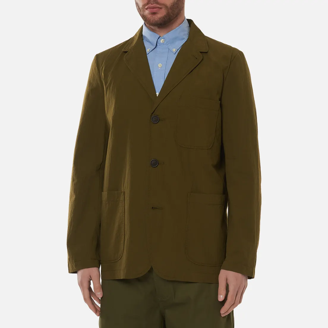 Universal Works Мужской пиджак Three Button Ripstop Cotton