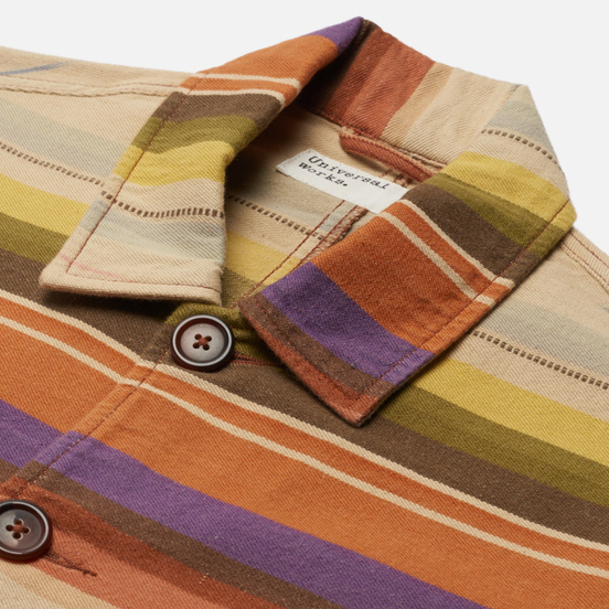 Мужская куртка Universal Works Bakers Mex Blanket Miulti Stripe