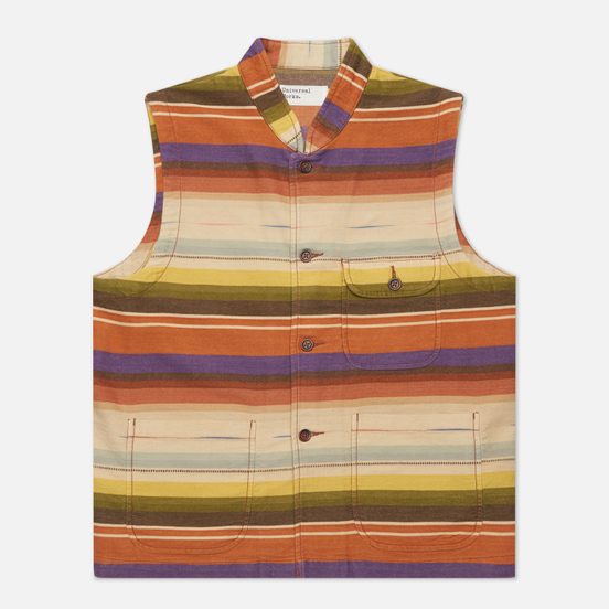 Мужской жилет Universal Works Battleman Mex Blanket Miulti Stripe