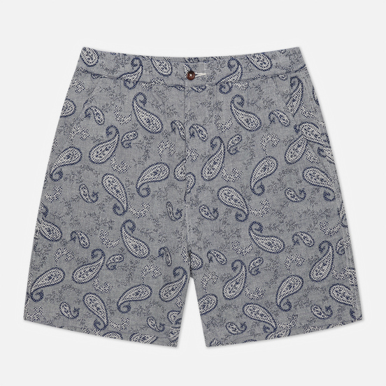 Мужские шорты Universal Works Track Paisley Weave Indigo