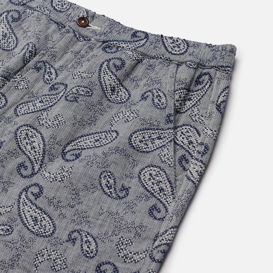 Мужские шорты Universal Works Track Paisley Weave Indigo