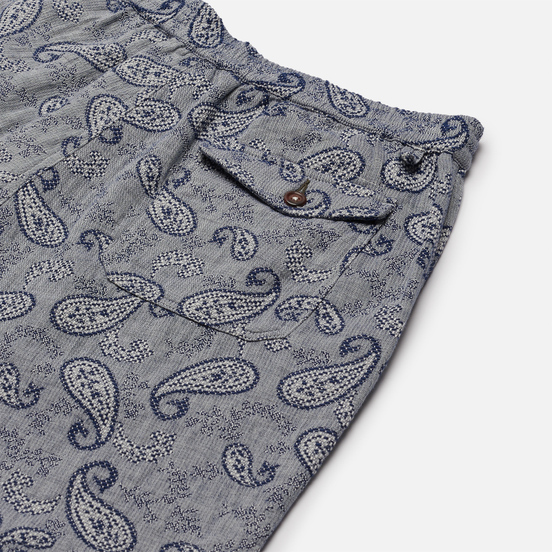 Мужские шорты Universal Works Track Paisley Weave Indigo