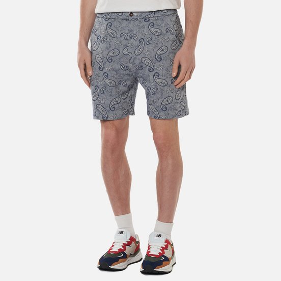Мужские шорты Universal Works Track Paisley Weave Indigo