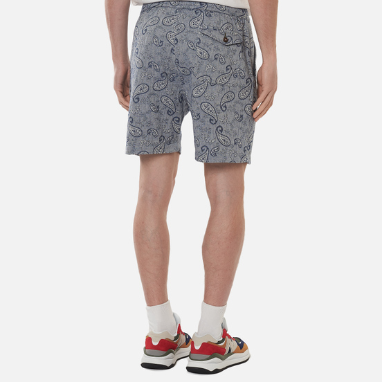 Мужские шорты Universal Works Track Paisley Weave Indigo